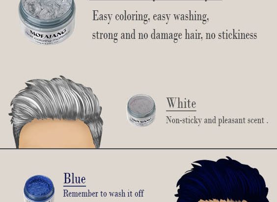 7 Colors for men's hairstyles & used products to make them