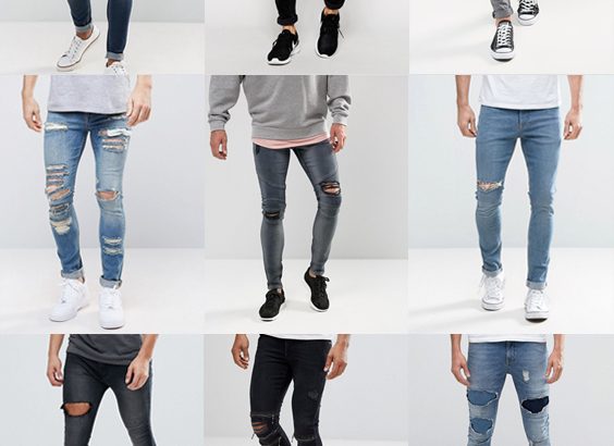 21 Super Skinny Jeans With Rips for Guys
