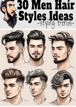 30 Men Hair Styles Ideas for 2023 – short, medium, long, hair styling trends